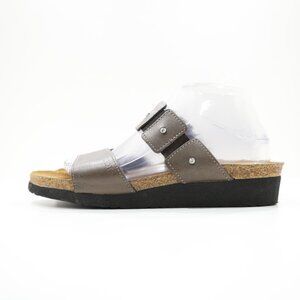 Naot Ashley Brown Leather Lightweight Comfort Footbed Sandals - 10/EU 41